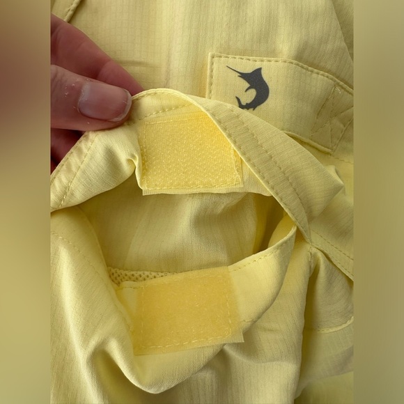 Reel Legends Mariner II men’s Fishing shirt yellow  SZ M lightweight - Picture 3 of 7